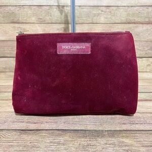 Dolce & Cabbana Red Velvet Makeup Bag